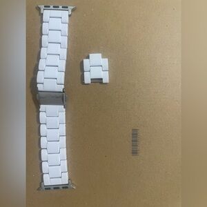 White Resin Apple Watch Band